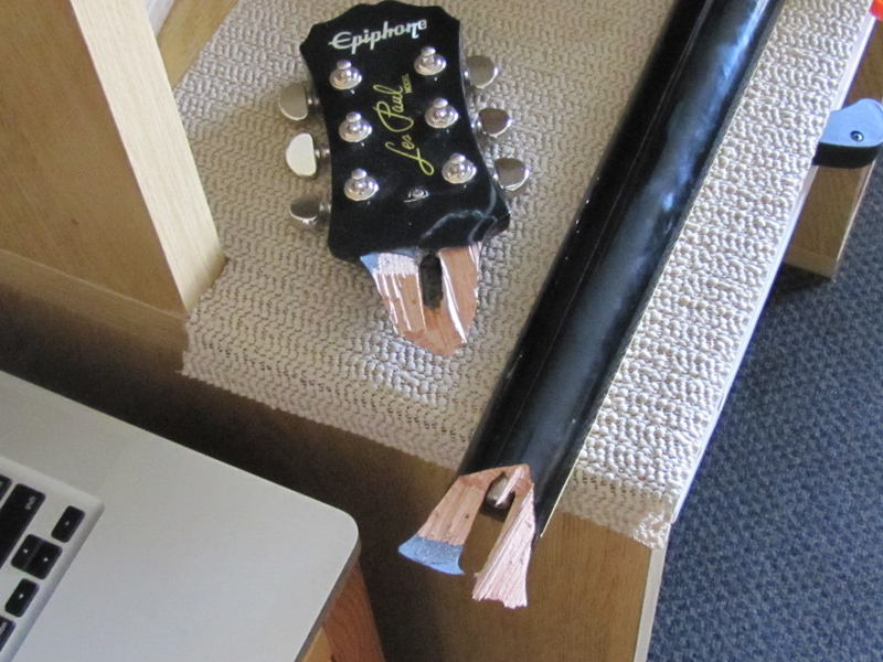 Epiphone Les Paul Snapped Headstock Re-Glue and Setup