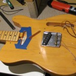 Austin Guitar Repair - Fender Telecaster - Pickup Swap, Body Route, Pick Guard File, Kill Switch Wiring Modification