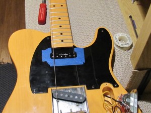 Austin Guitar Repair - Fender Telecaster - Pickup Swap, Body Route, Pick Guard File, Kill Switch Wiring Modification