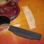 Epiphone Hummingbird Bridge Re-Glue, Fret Level, Bone Nut and Saddle