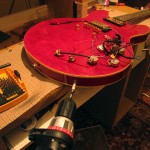 Epiphone 335 - LR Baggs T-Bridge Install